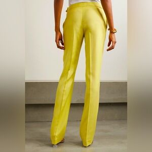 Stella McCartney RED grain de poudre slimfit pants